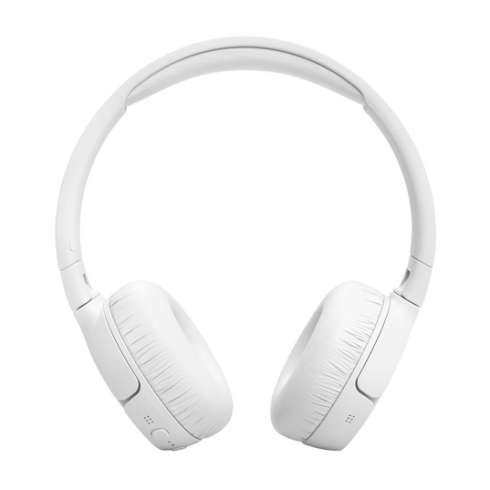 JBL Tune 670NC - White - Adaptive Noise Cancelling Wireless On-Ear Headphones - Front